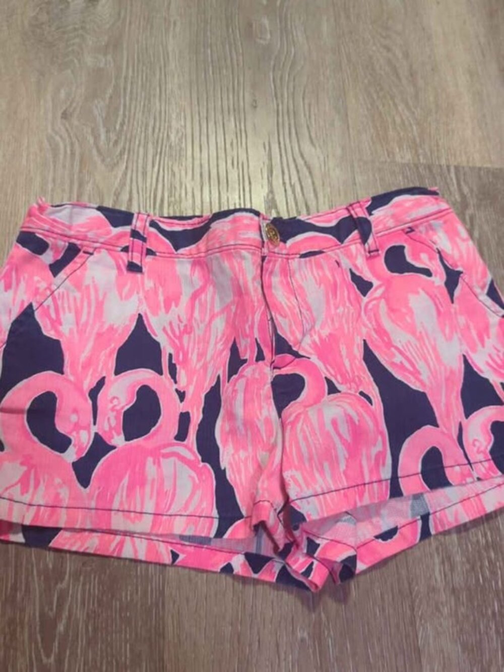 Lilly Pulitzer Flamingo Shorts size 12 girls